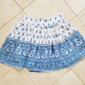 Blue & White Boho Skirt | Japna